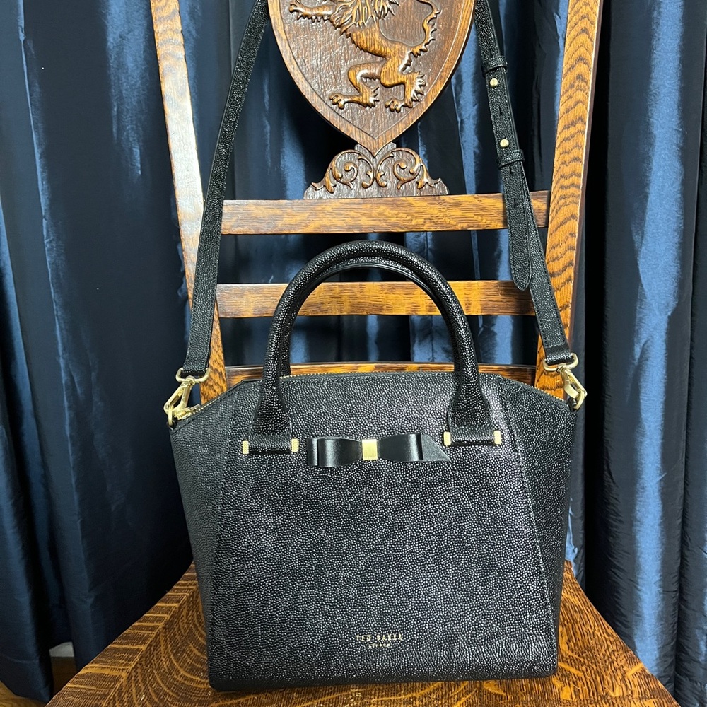 Ted Baker Janne Crossbody /  Handle Zip Tote Bag with Bow  NWOT